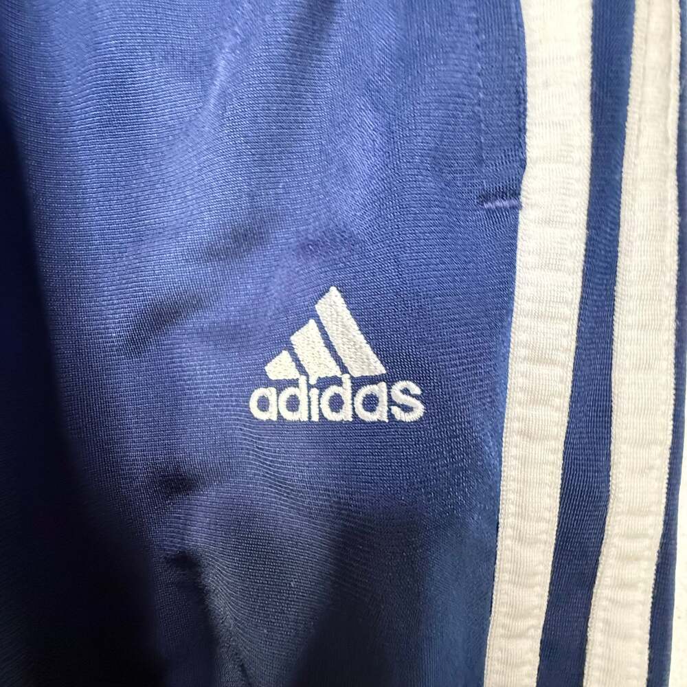 Vtg Adidas Men's pants Size Large blue wide leg